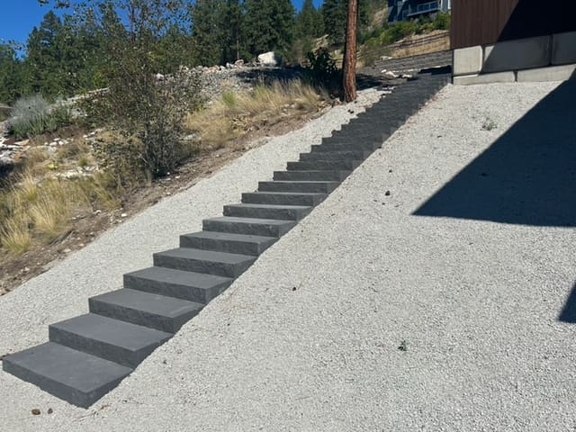 Townsend Rd project - image of steps in concrete